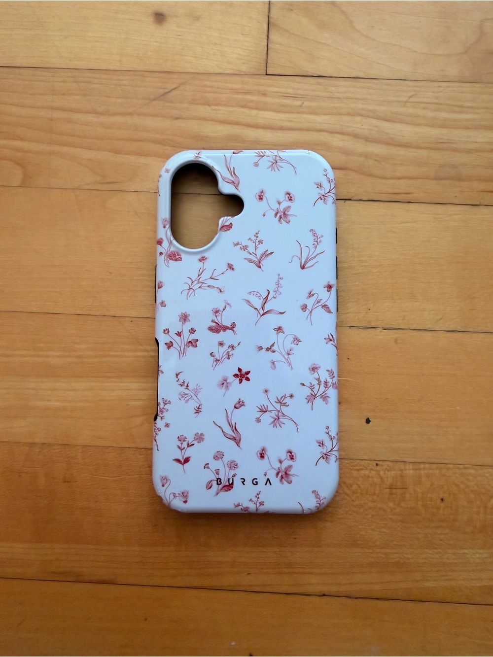 BURGA White & Pink Floral Phone Case